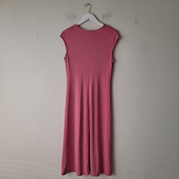 Talbots A-Line Dress Sleeveless Empire Waist A-Line Midi Pink Womens Size 12 - Picture 4 of 10